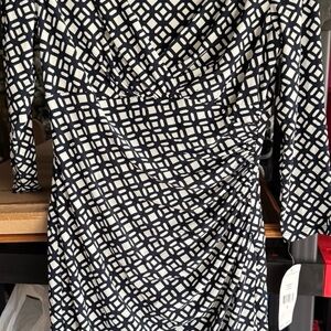 Lauren Ralph Lauren size 6 Black and White Patterned Dress. NWT